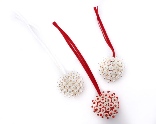 Xmas Heart Deco Set of 3