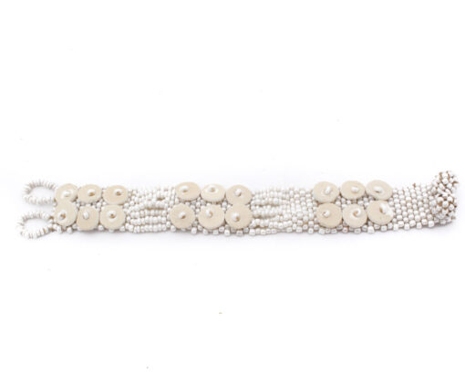 Skoonheid Bracelet 2-Row Cream