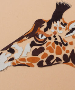 Glenda's Leather Art Giraffe