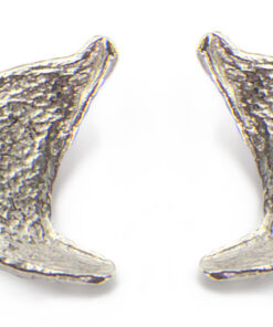 Stud earrings small camelthorn tree seed pod: 925 Sterling Silver