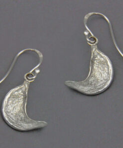 Earrings small camelthorn tree seed pod: 925 Sterling Silver