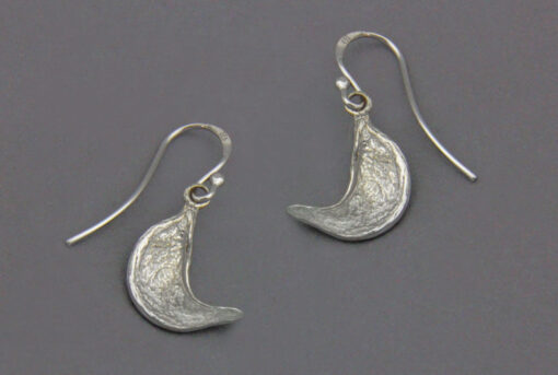 Earrings small camelthorn tree seed pod: 925 Sterling Silver