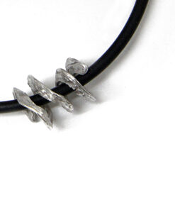 Pendant  with necklace*, umbrella thorn tree seed pod: 925 Sterling Silver