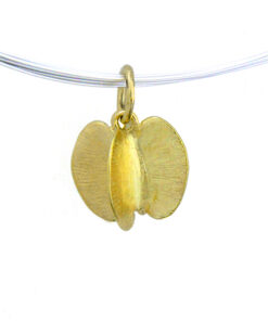 Pendant with necklace*, small combretum seed pod: 375 Gold (9ct)
