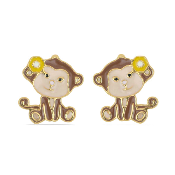SBE0017 Monkey Whole front Gold