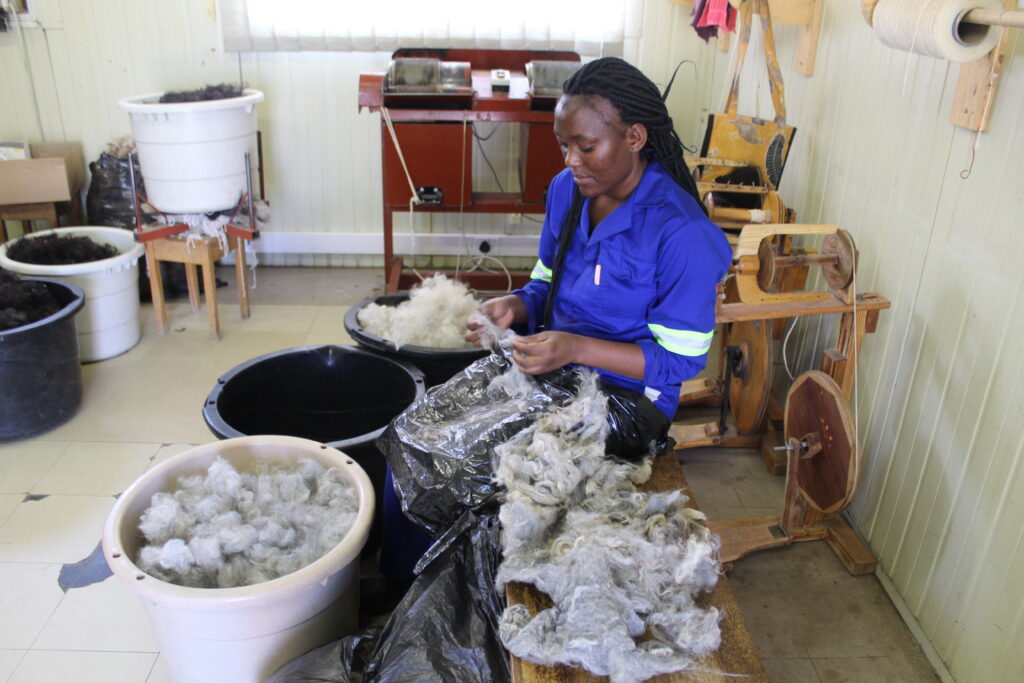 sorting of wool by hand