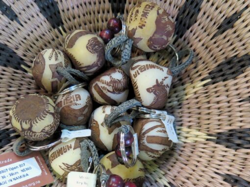 Makalani Nut Keychains