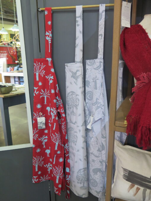 Stamp-Printed Aprons