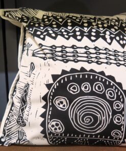 Black & White Linoprint Pillowcase