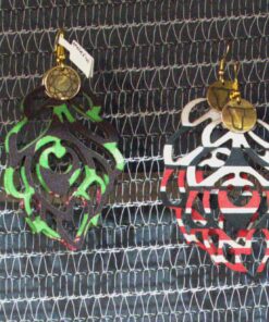 Laser-cut Fabric earrings