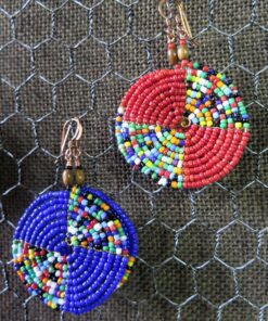Colour Block Circle Earrings