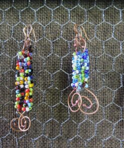 Tubular Beaded Earrings