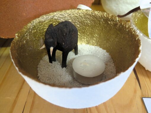 Elelphant Marble Sand Bowl