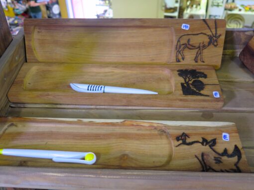 Namibian Nature-Inspired Pyrography Desk Tray