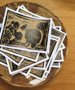 Linoprint Postcards
