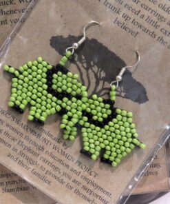 Beaded Elephant Earrings