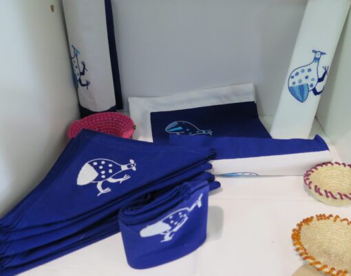 Embroidered Serviettes (Quails)