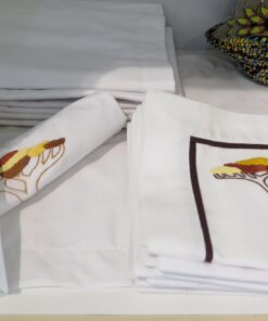 Embroidered Pillowcases (Acacia Tree)