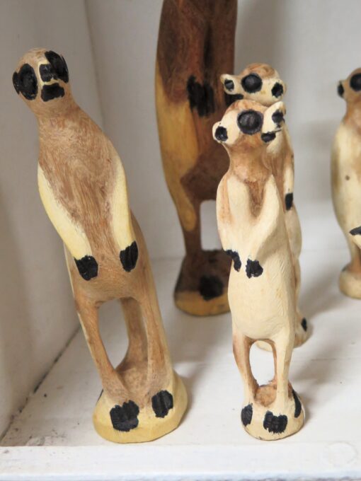 Wooden Meerkats