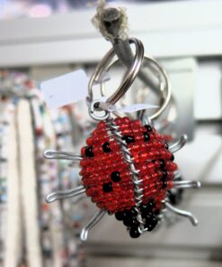 Beaded Ladybird Keychain