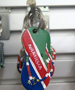 Namibia Flag Flip-Flop Keychain