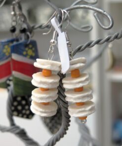 Ostrich Shell Earrings