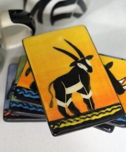 Hand-painted Tile Coasters