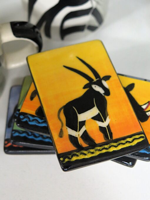 Hand-painted Ceramic Coasters