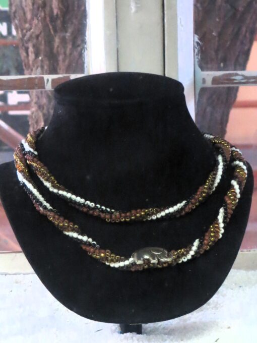 Beaded Elephant Necklace