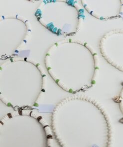 Assorted Bead & Ostrich Shell Necklaces