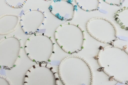 Assorted Bead & Ostrich Shell Necklaces