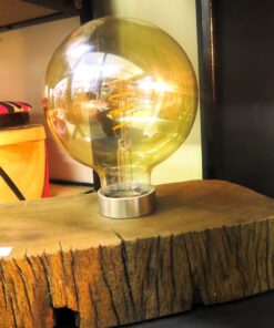 Wood Block Lamp