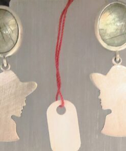 Cameo Statement Earrings (Light)