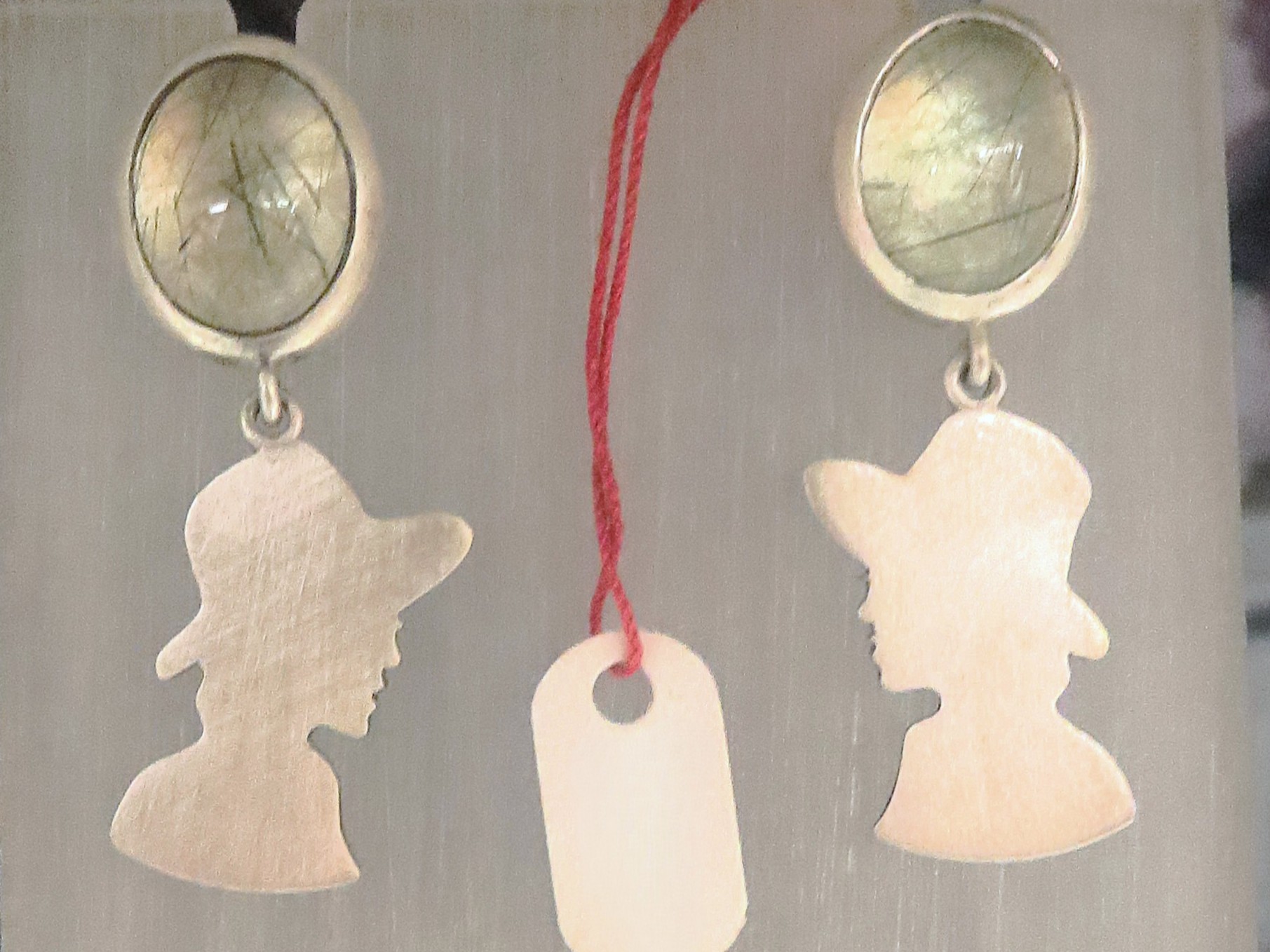 Cameo Statement Earrings (Light)