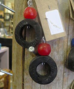 Wood Circle Earrings