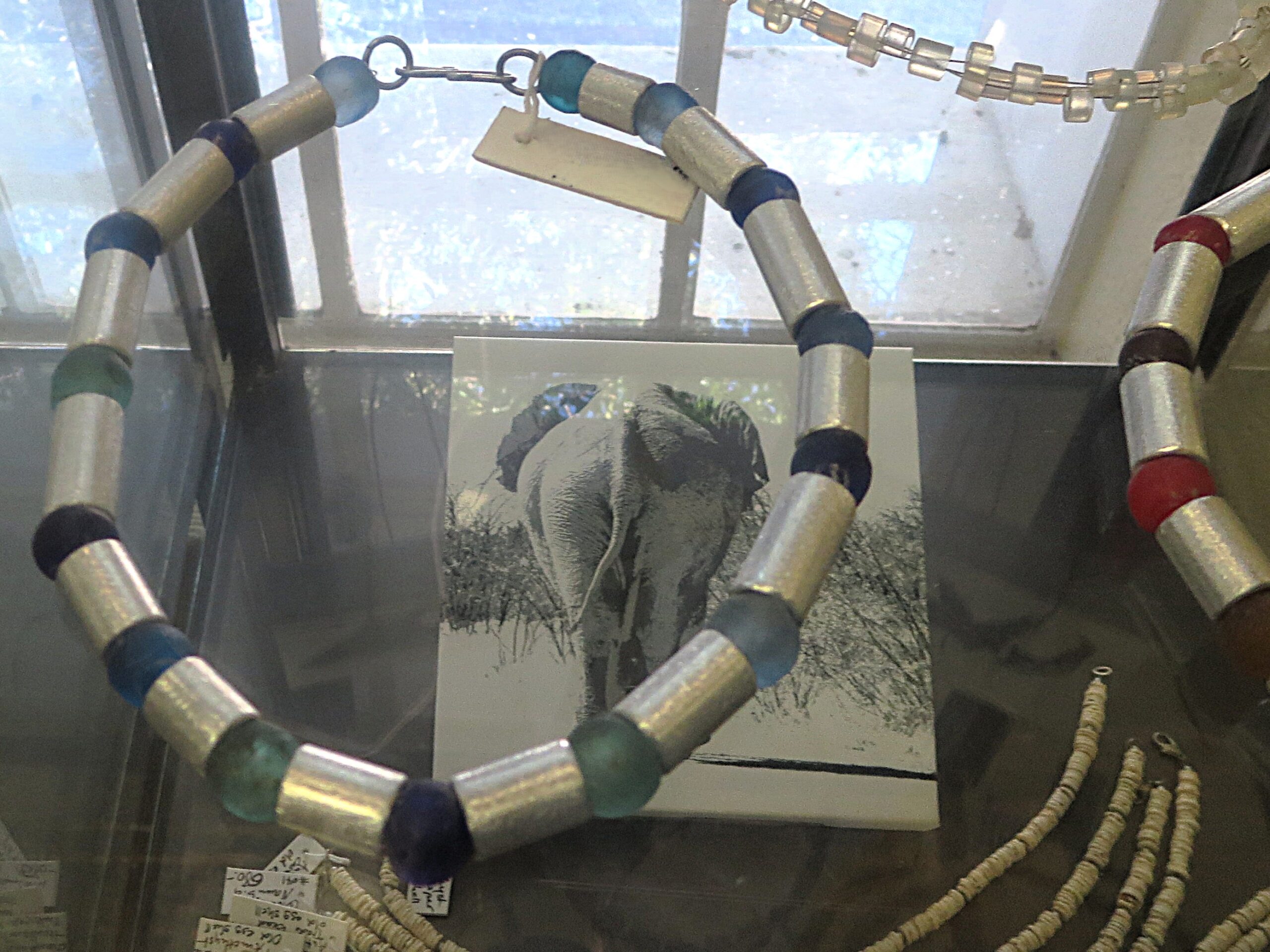 Aluminium & Glass Necklace