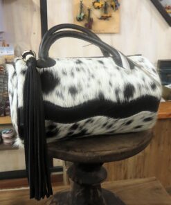 Cowhide Barrel Bag