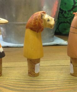 Hand-Painted Animal Bottle Stoppers