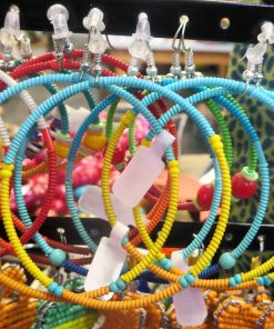Beaded Hoop Earrings