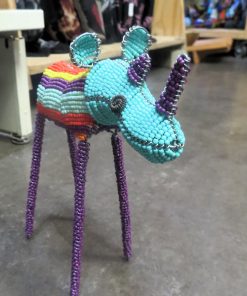 Colourful Beaded Rhino