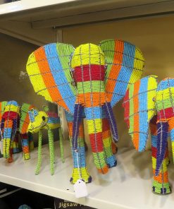 Beaded Elephant Sculptures