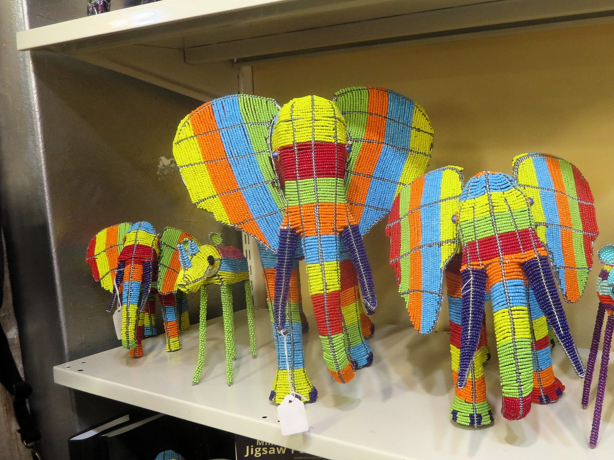 Beaded Elephant Sculptures
