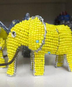Yellow Beaded Elephant