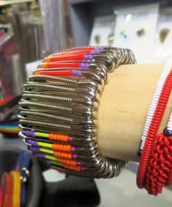 Beaded Safety Pin Cuff