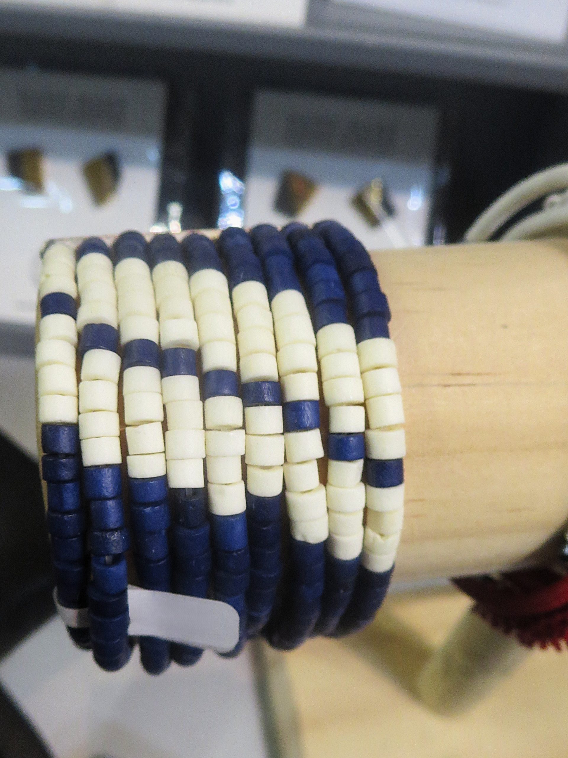 Blue & White Multi-Strand Bracelet